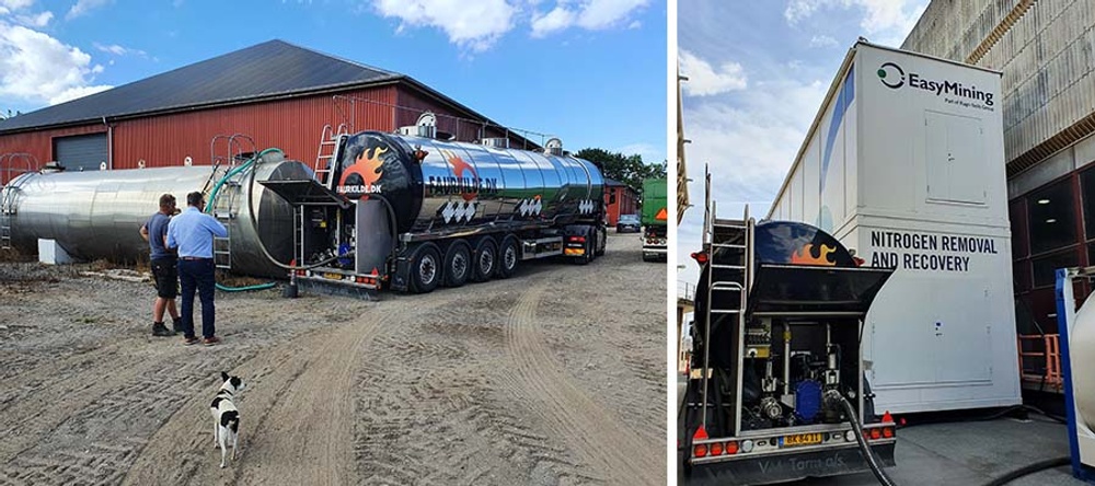 Denmark has now also received its first delivery of nitrogen fertiliser produced by side streams from water treatment. 