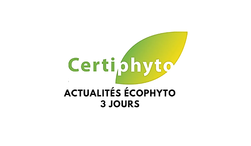 Représentation de la formation : ACTUALITÉS ÉCOPHYTO DANS VOTRE RÉGION FORMATION 3 JOURS