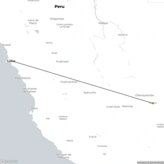 tourhub | Lima Tours | Shades of Peru | Tour Map