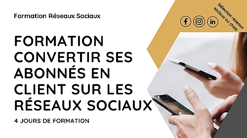 Représentation de la formation : FORS4 SOCIAL SELLING : CONVERTISSEZ VOS ABONNES EN CLIENTS