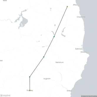 tourhub | Walkers' Britain | The Wicklow Way - 7 Days | Tour Map