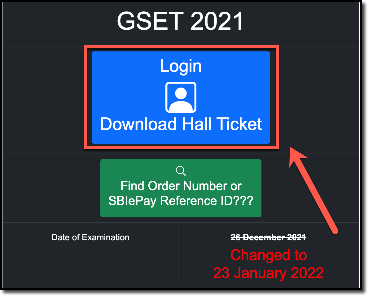 Click on Download Hall Ticket
