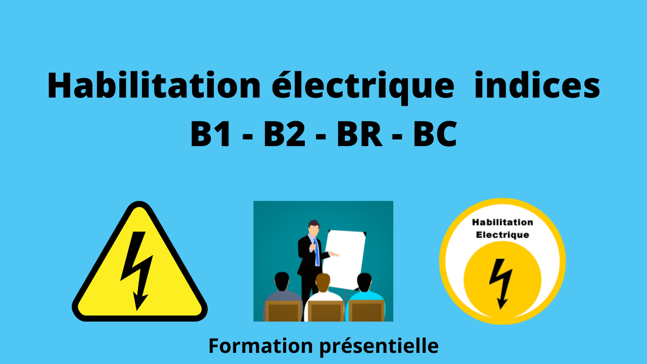 Représentation de la formation : Formation Habilitation électrique B1 B2 BR BC  - Recyclage 