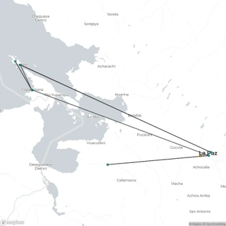 tourhub | Hi Travel Argentina | La Paz and Titicaca lake starter package (6 days) | Tour Map
