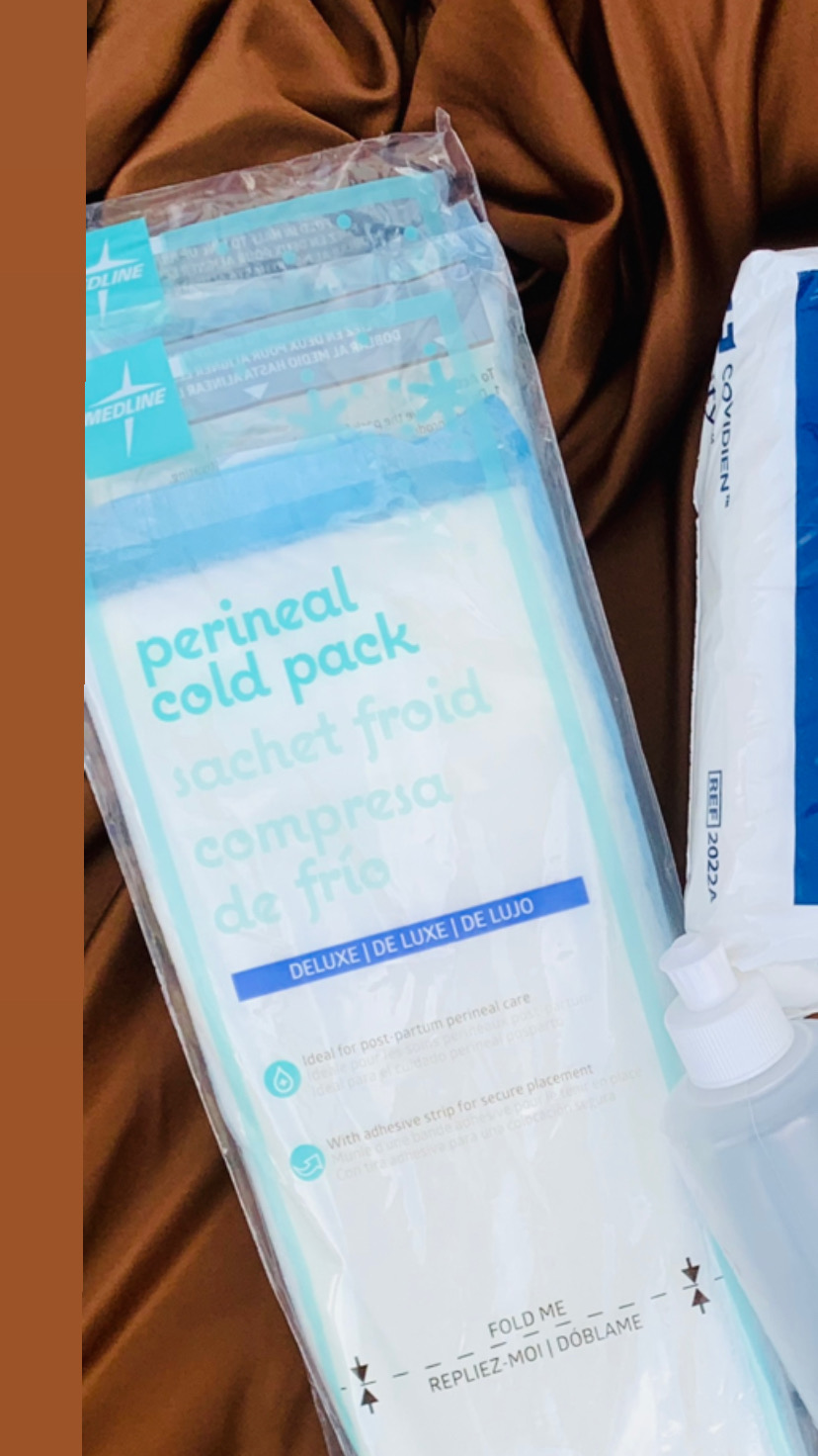 Medline Premium Perineal Cold Packs for Postpartum Care with