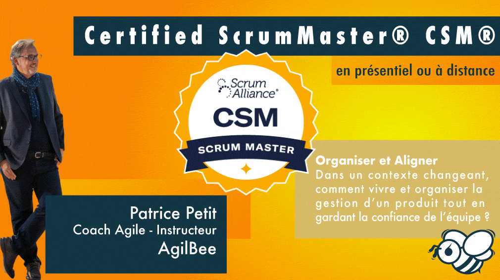 Représentation de la formation : Certified ScrumMaster® CSM® (Distanciel)