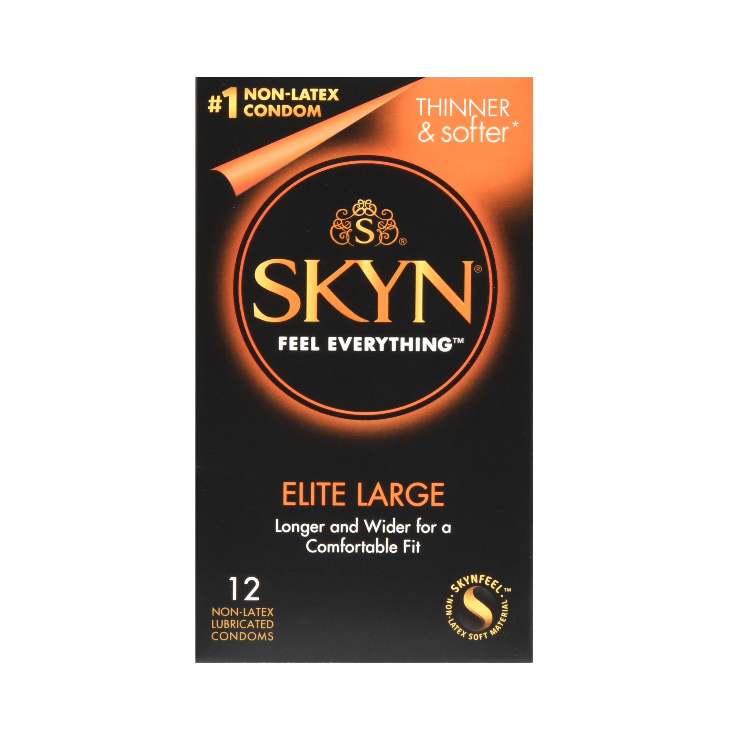 SKYN Elite Large Lubricated Non Latex Condoms, 12 Count - SKYN Flutterwave ...