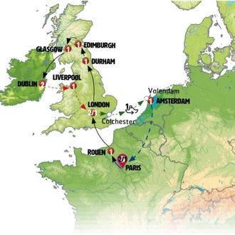 tourhub | Europamundo | Atlantic Countries | Tour Map