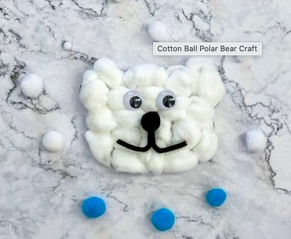 Polar Bear Paper Plate Craft - Little Bins for Little Hands