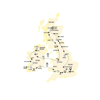 tourhub | Costsaver | Britain and Ireland Explorer | Tour Map