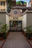Inside the synagogue’s courtyard.