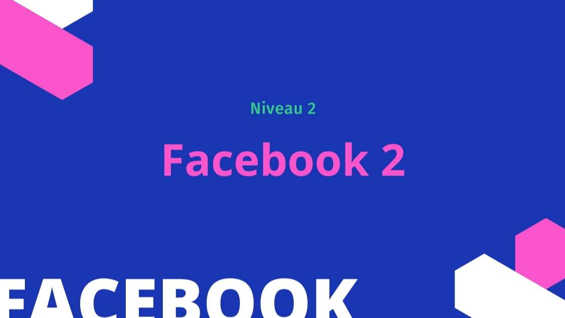 Représentation de la formation : Facebook Niv.2