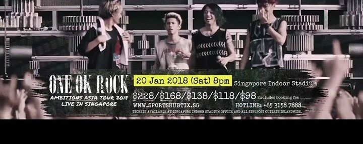 ONE OK ROCK Ambitions ASIA TOUR 2018 Live in Singapore
