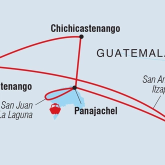 tourhub | Intrepid Travel | Heart of Guatemala | Tour Map