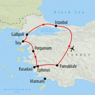 tourhub | On The Go Tours | Aegean Explorer - 7 Days | Tour Map