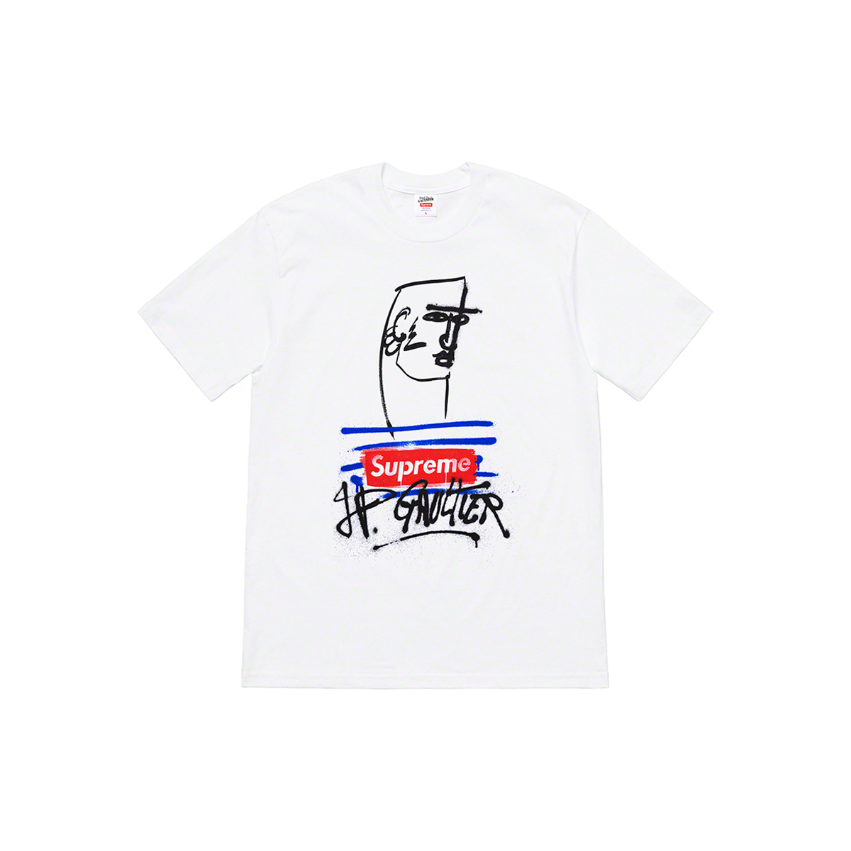 Supreme x Jean Paul Gaultier T-Shirt JPG Tee White (SS19) | SS19 - KLEKT
