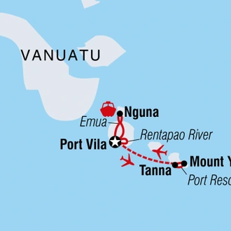 tourhub | Intrepid Travel | Vanuatu Expedition | Tour Map