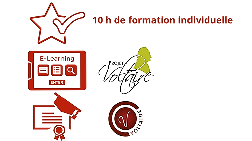 Représentation de la formation : Progresser en orthographe et grammaire pour des écrits professionnels de qualité - 10h - Formation individuelle 