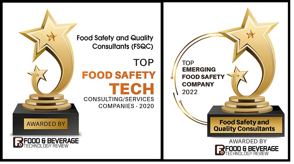 FSQC's Award Certificates from F&B Tech Review