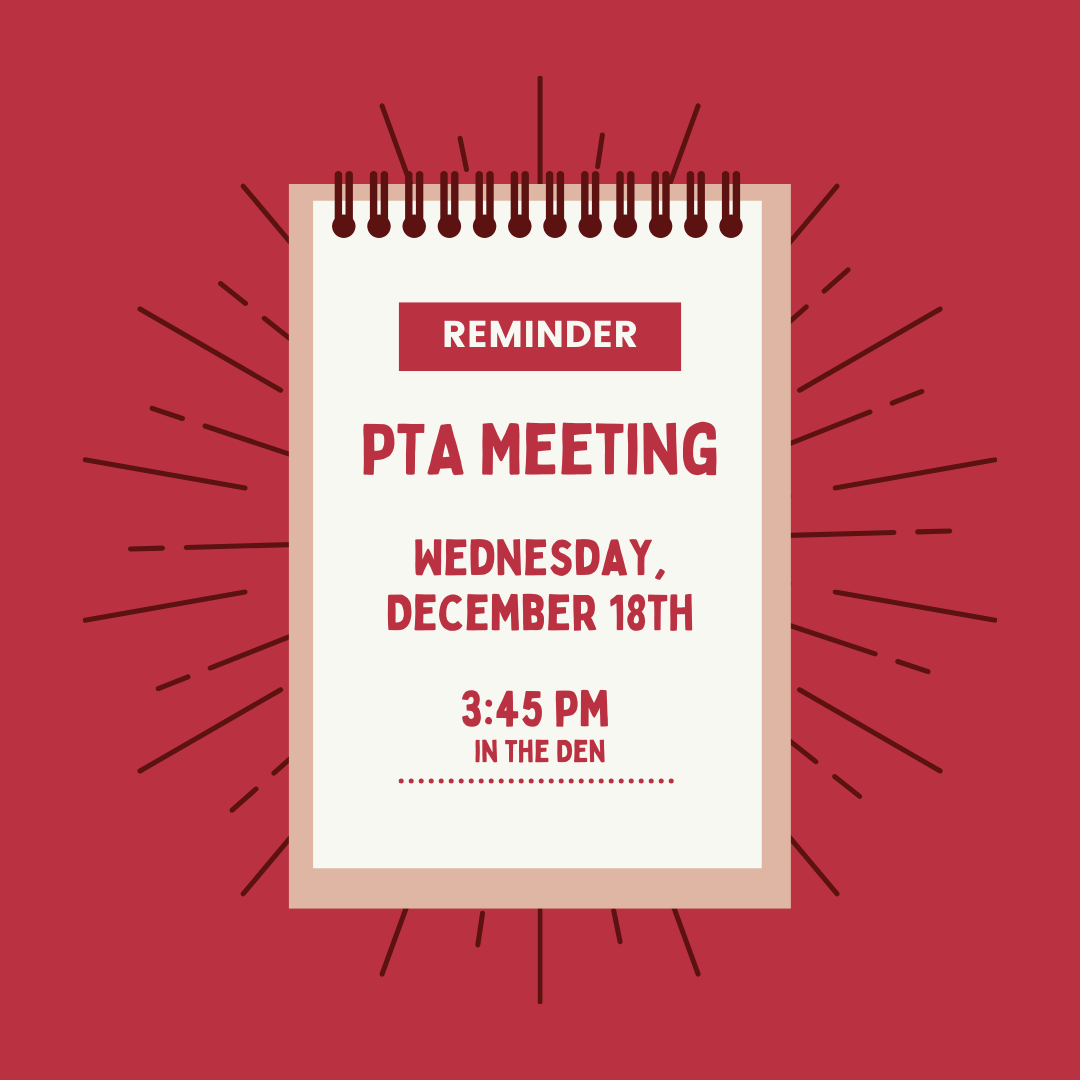 PTA Meeting Reminder