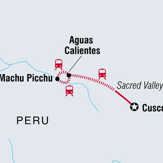 tourhub | Intrepid Travel | Machu Picchu by Train Short Break | Tour Map