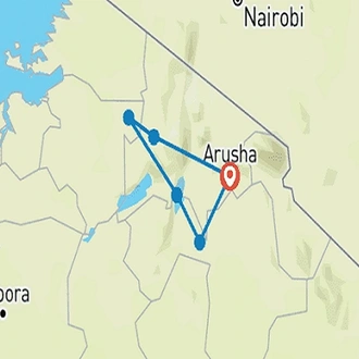 tourhub | Alaitol Safari | Best Of Tanzania | Tour Map