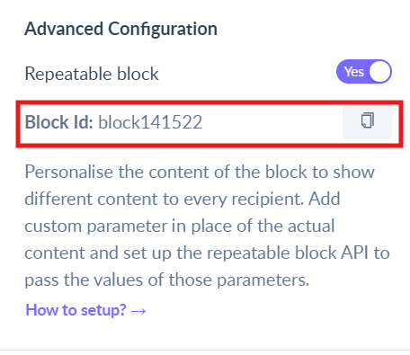 Use dynamic (repeatable) block in a template to personalise content