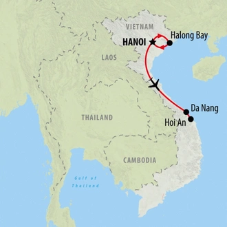 tourhub | On The Go Tours | Vietnam Family Holiday - 8 days | Tour Map