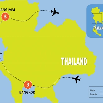 tourhub | Tweet World Travel | Thailand Luxury Wellness, Spa & Yoga Tour | Tour Map