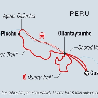 tourhub | Intrepid Travel | Inca Trail Express | Tour Map