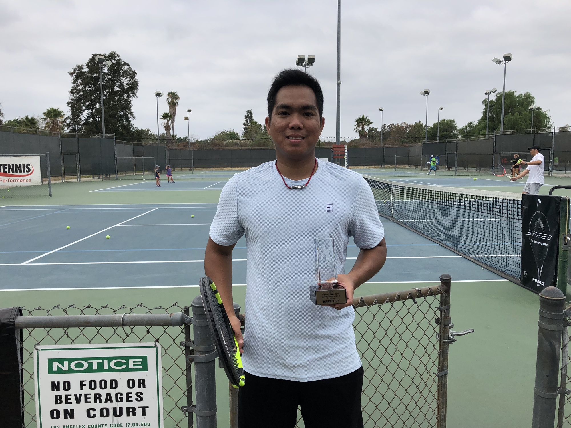 John teaches tennis lessons in Covina, CA