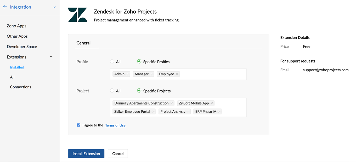 Zendex for Zoho Project | Aarialife