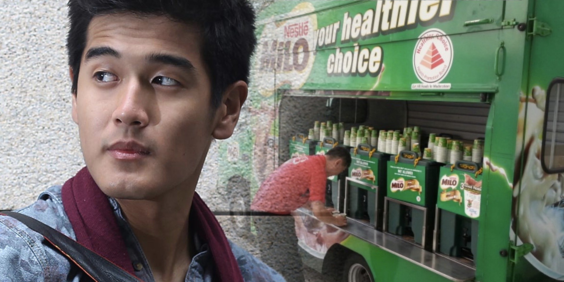 There's really a Milo party in town for Nathan Hartono