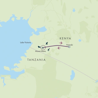 tourhub | Exodus Adventure Travels | Kenya Photographic Safari with Paul Goldstein | Tour Map