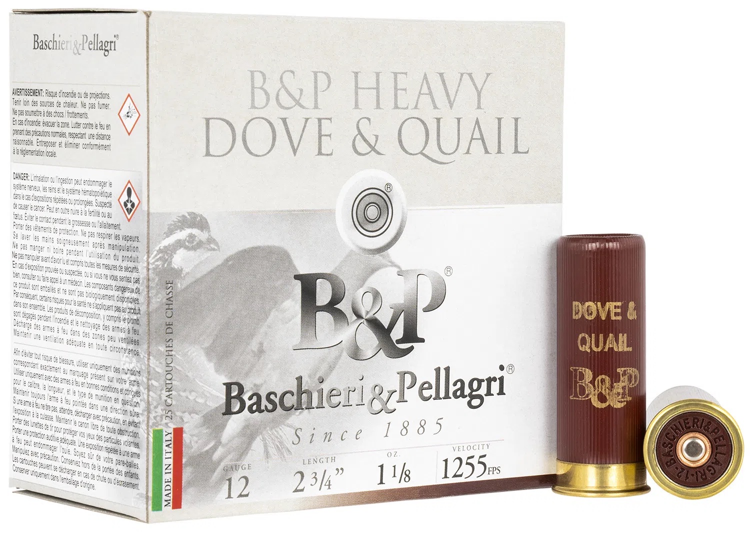 B P Dove Quail Gauge Oz Fps Shot Box Round Case