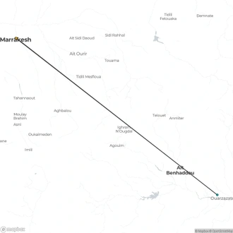 tourhub | Today Voyages | Ouarzazate Overnight, 4 days, Private tour | Tour Map