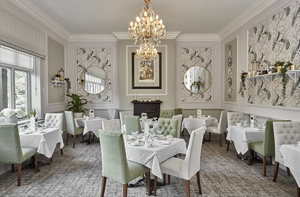The tea room at the Chase hotel