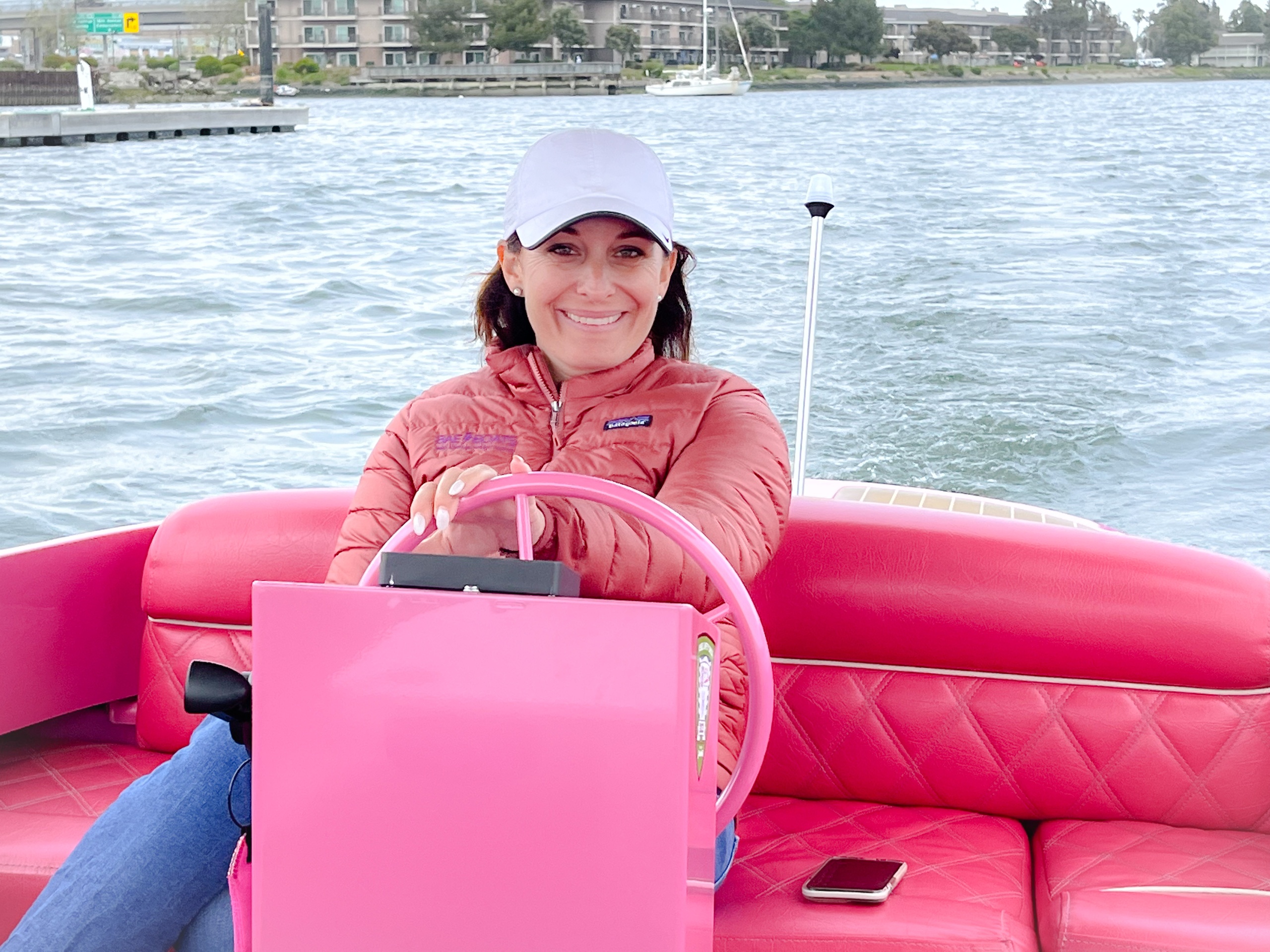 Alameda Pink Fantail Electric Boat Rental (Up to 8 Passengers) image 11