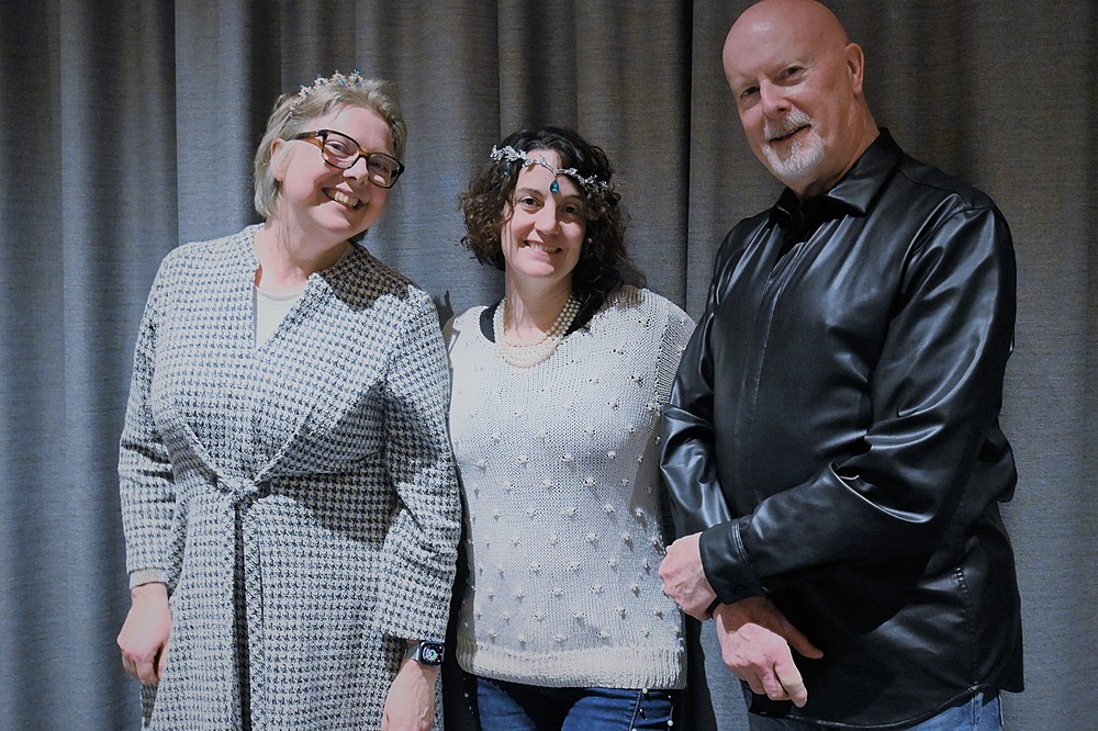 (Left to right) Inger Mewburn, Lindsay Hogan, Simon Clews