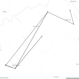 tourhub | Mr Linh's Adventures | Ha Giang Loop 3 days 2 nights | Tour Map