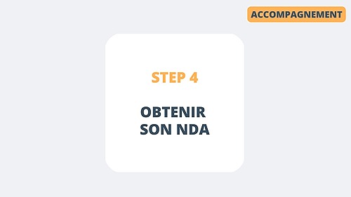 Représentation de la formation : STEP 4 : NDA : Constitution de votre dossier de déclaration d'activité