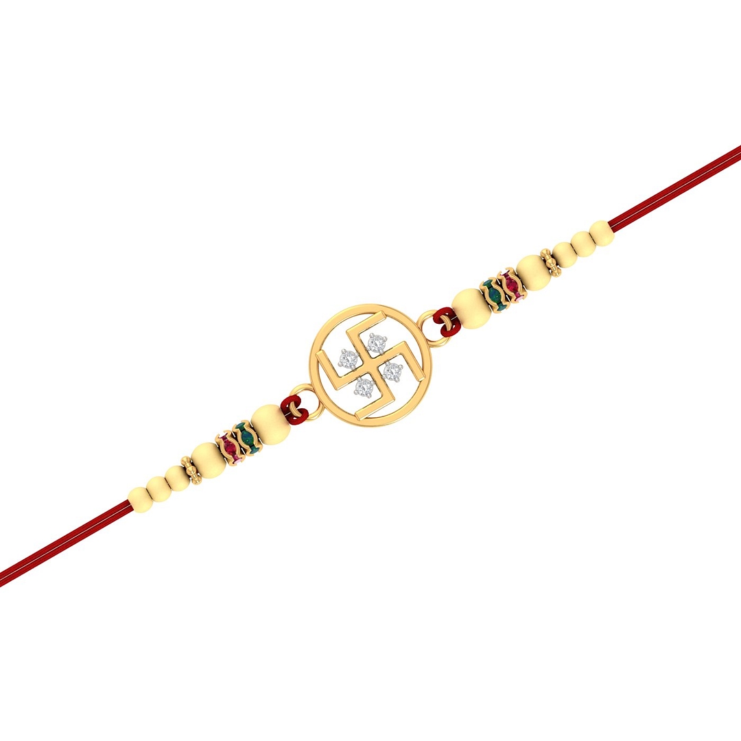 Trending Top 10 Best Gold Rakhi Choices || round Swastik Gold Rakhi || 