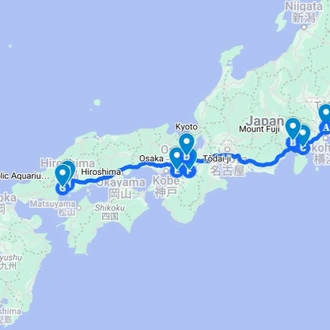 tourhub | Indogusto | Epic Japan Discovery | Tour Map