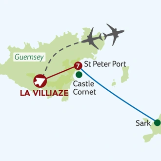 tourhub | Saga Holidays | Guernsey Short Break | Tour Map