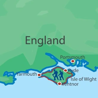 tourhub | Walkers' Britain | Isle of Wight Coastal Walking | Tour Map