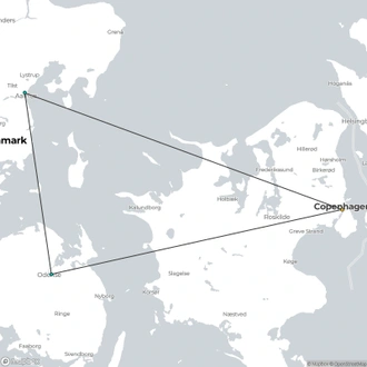 tourhub | Indus Travels | Fairy Tale Denmark | Tour Map