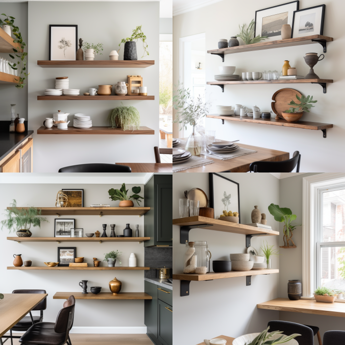 Open Shelving for a Contemporary Touch