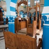 Interior 4, Synagogue Mishkan Yaakov, Zarzis, Tunisia, 7/5/2016, Chrystie Sherman.