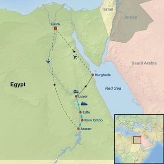 tourhub | Indus Travels | Absolute Egypt | Tour Map