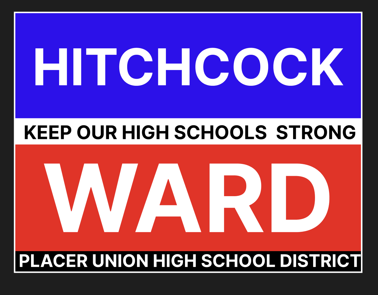 Hitchcock & Ward for PUHSD Board 2022 logo